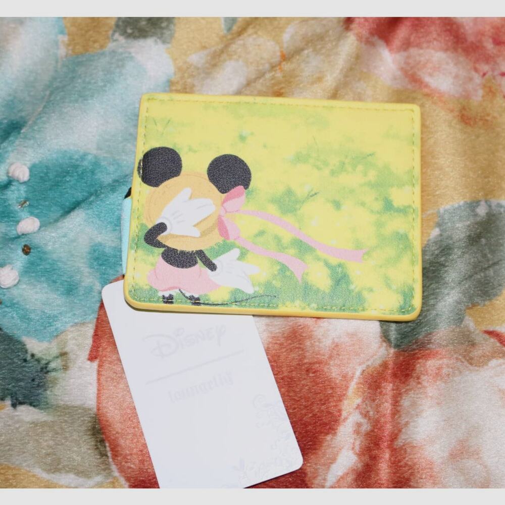 Loungefly Disney Mickey & Minnie Fields Cardholder - BoxLunch Exclusive